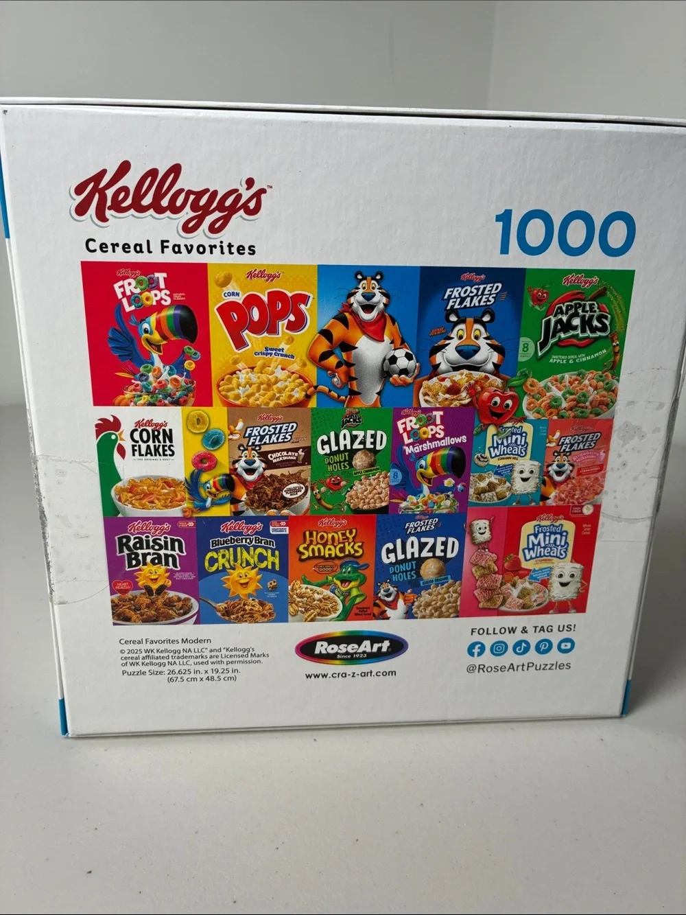 Kellogg's Multicolor Cereal Collage Kids Puzzle - 1000 Pieces